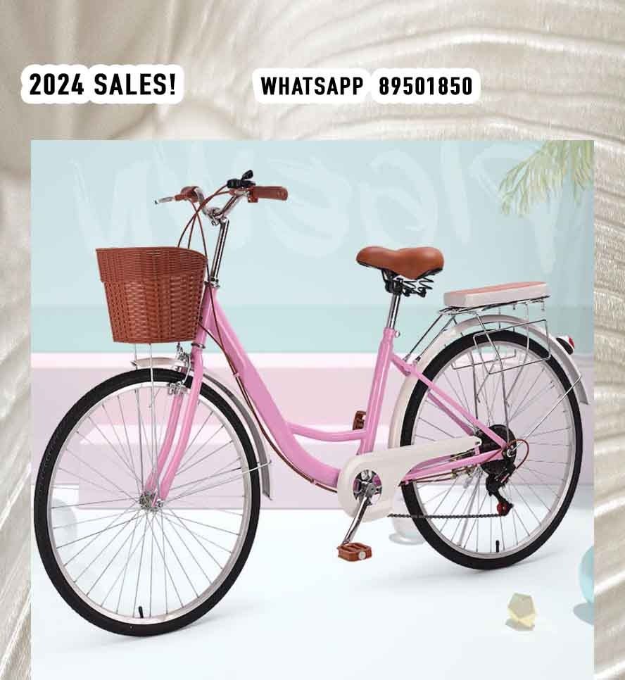 WITH GEAR Vintage bike Lady bicycle women Ladies bike bicycle kid adult 27.5 delivery food child