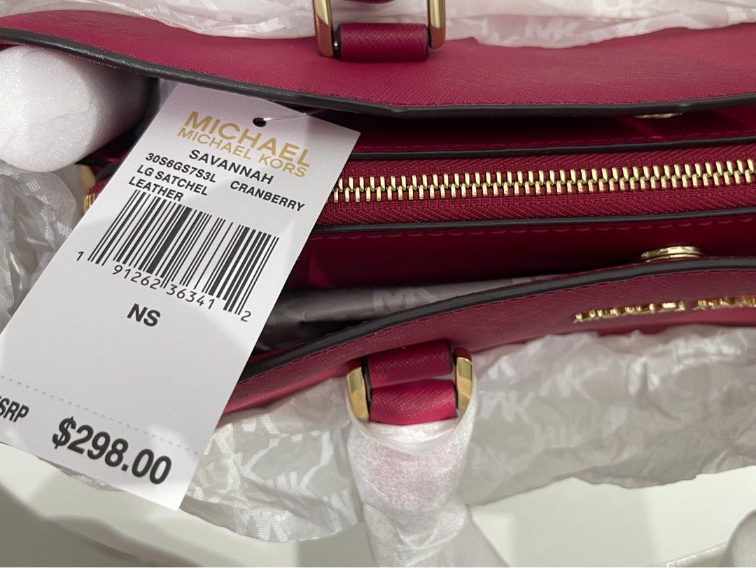 Michael kors store cranberry purse