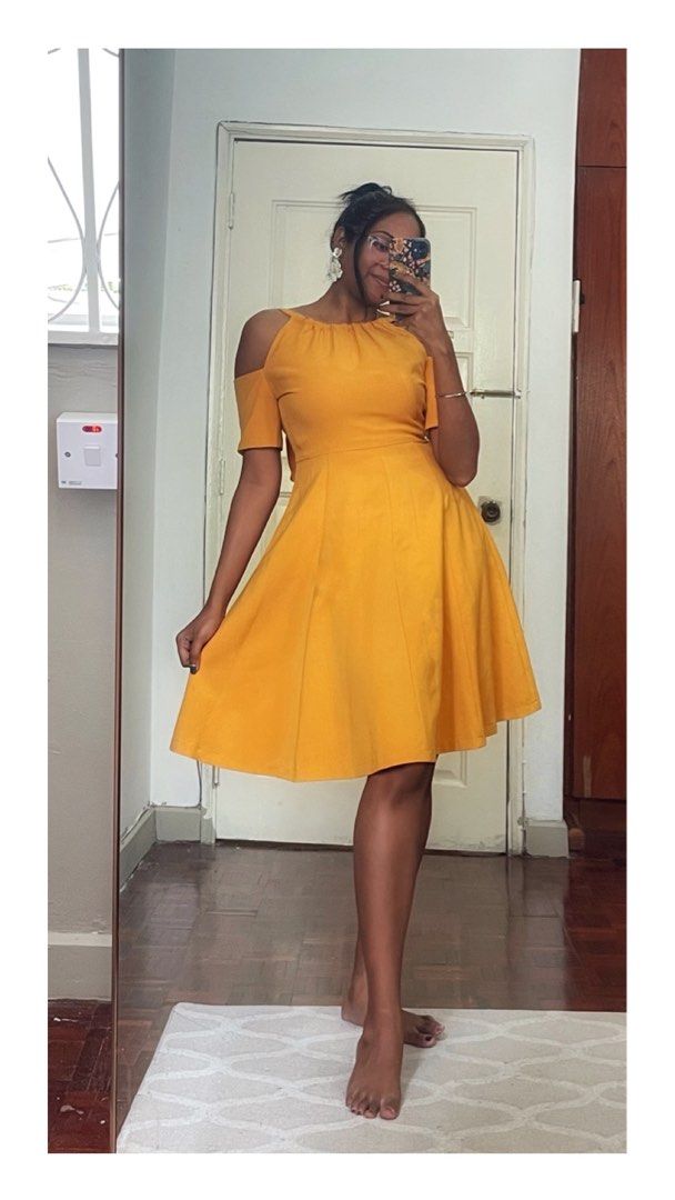 Yellow dress sale size 6
