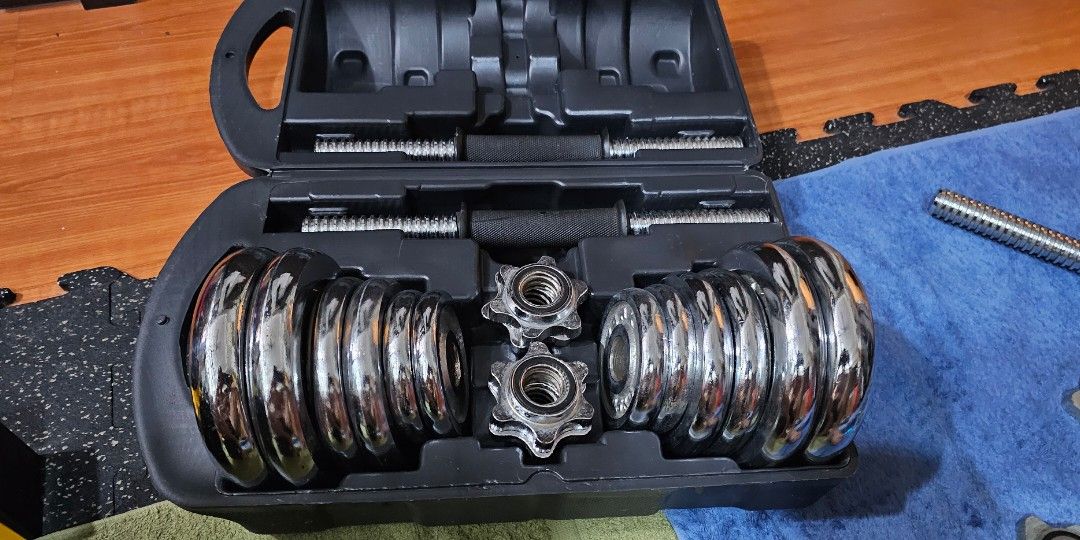 York fitness chrome 2025 dumbbells