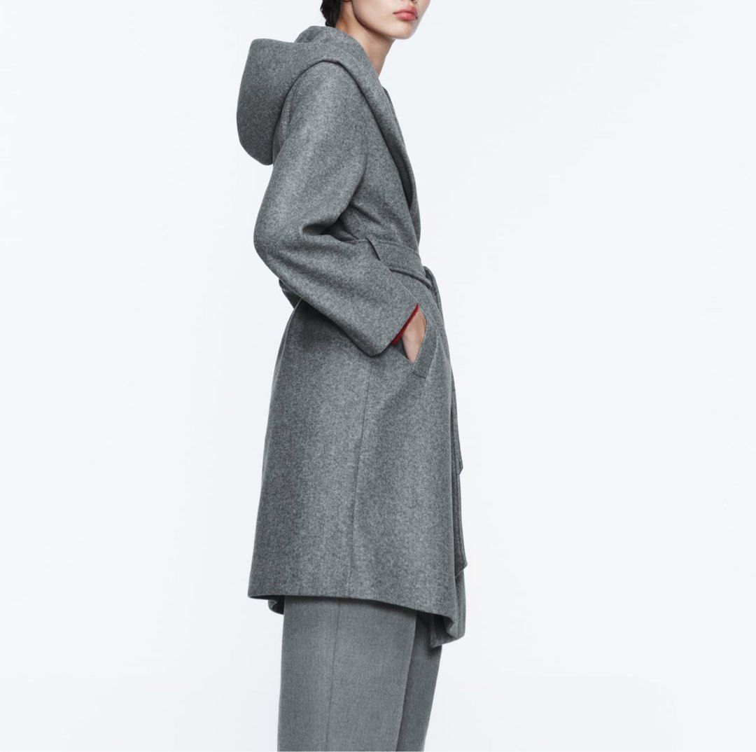 Hooded coat zara hotsell