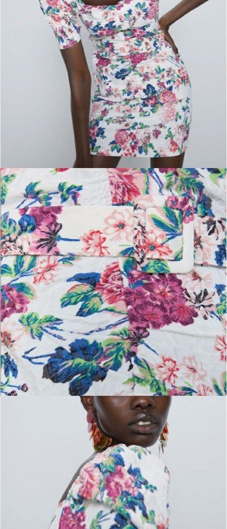 Zara floral white dress open for trade Women s Fashion Dresses