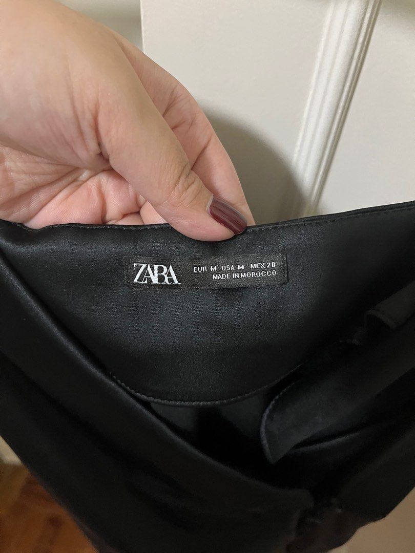 Zara Silk Mini Dress, Women's Fashion, Dresses & Sets, Dresses on Carousell