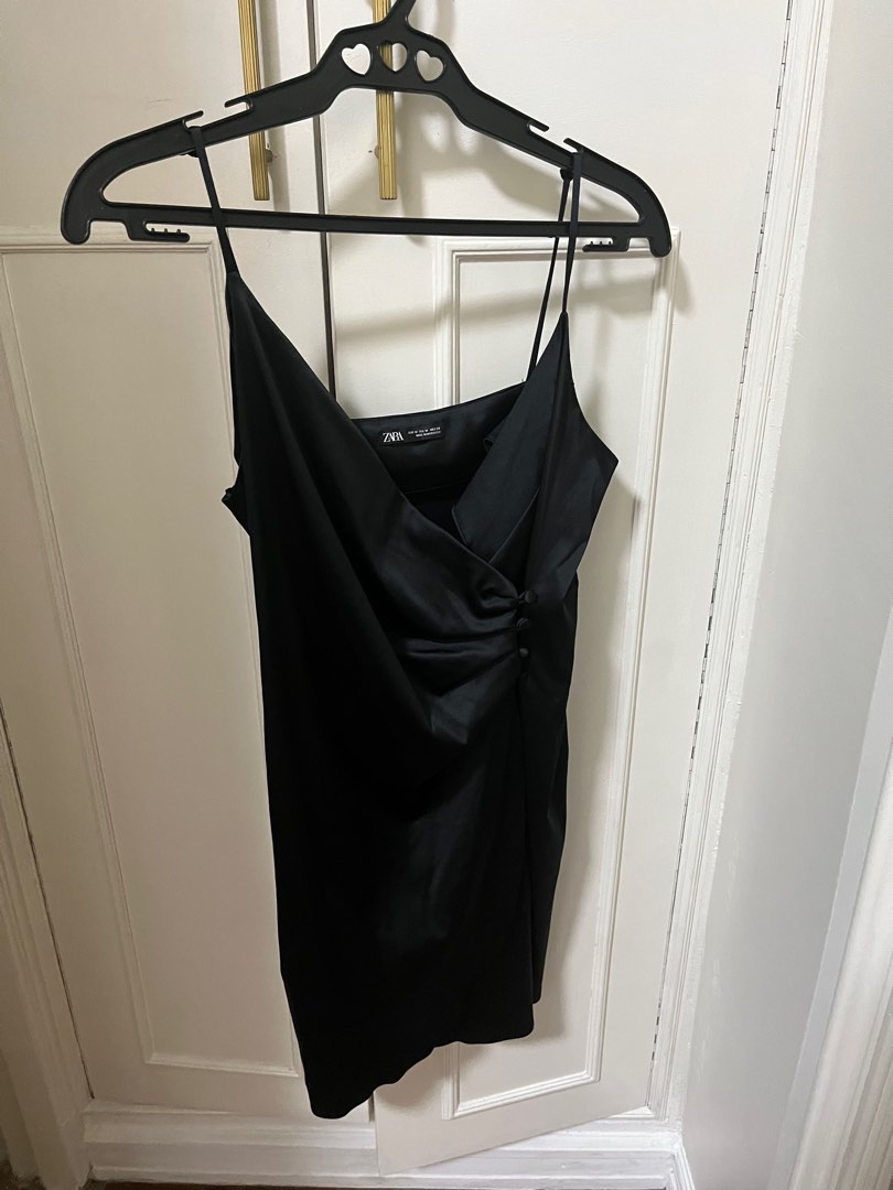 Zara Silk Mini Dress, Women's Fashion, Dresses & Sets, Dresses on Carousell