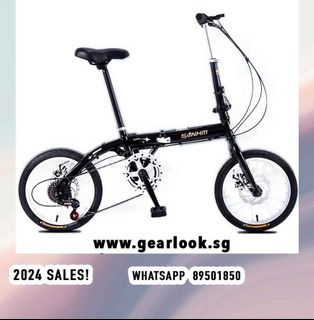 Folding bike sales magnetic lock
