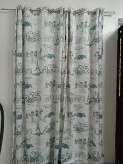 2metres curtain with aluminium rod