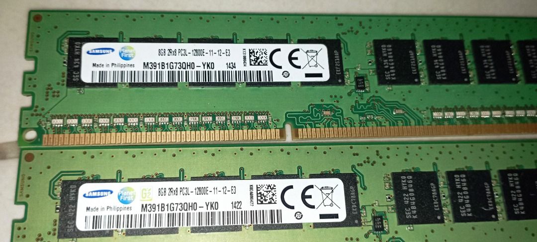 Samsung 8GB DDR3 PC3 PC3L 12800U DDR3 1600MHZ Desktop RAM Desktop memory  8GB PC3 PC3L 12800U DDR3 1600 MHZ