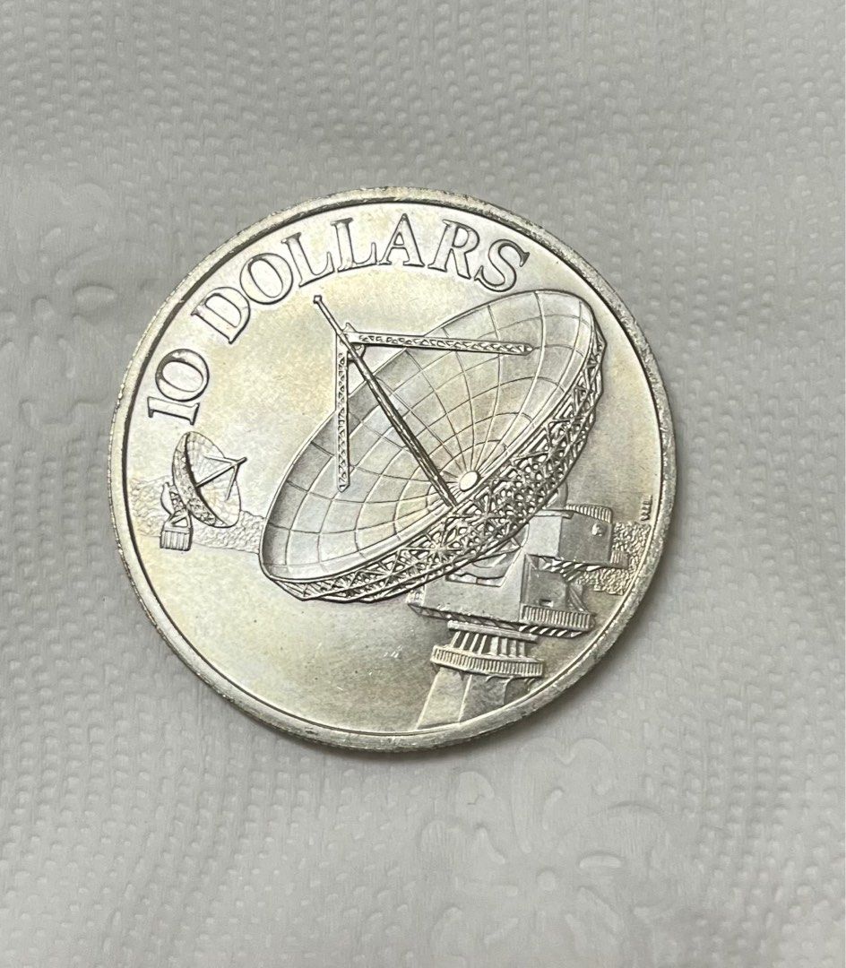 新加坡1978年10元雷達銀幣錢幣銅章紀念品, 書籍、休閒與玩具, 收藏、紀念品, 錢幣、紙鈔在旋轉拍賣