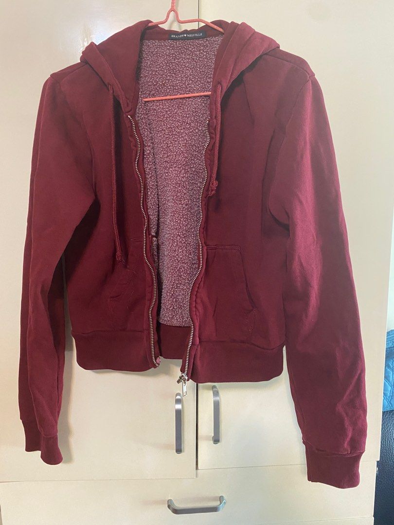 Brandy melville red clearance hoodie