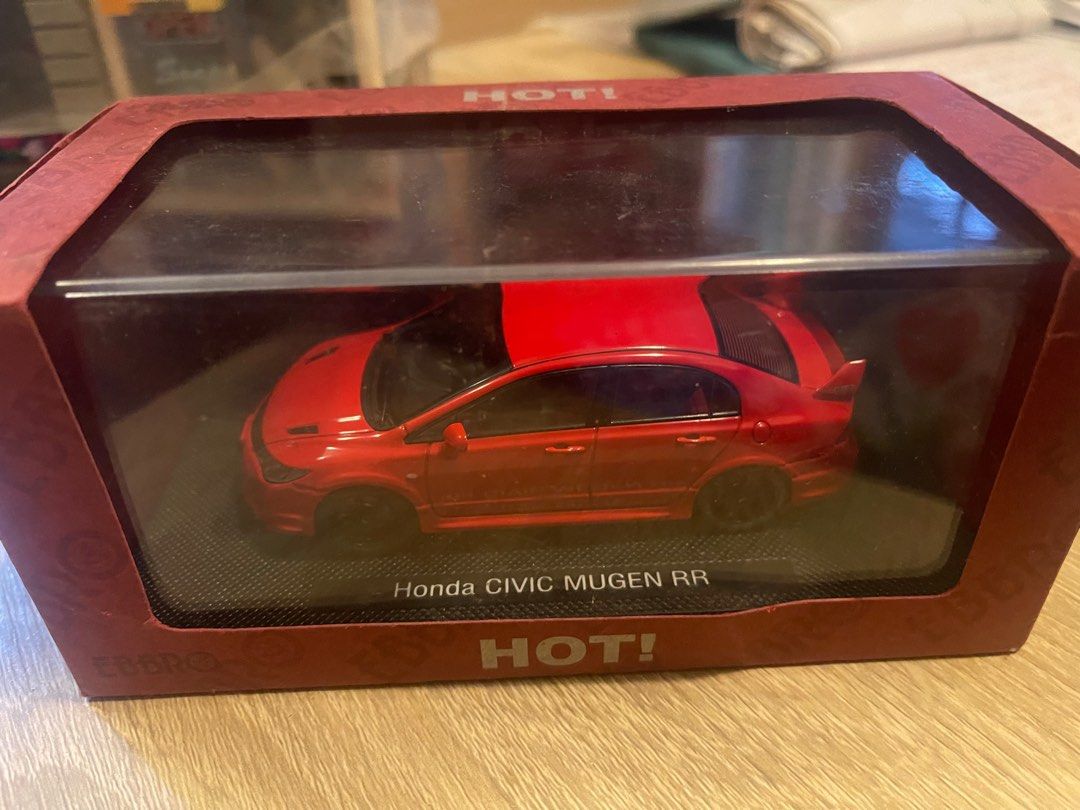 EBBRO HOT! 1/43 HONDA CIVIC MUGEN RR RED ksr43123r_1df.jpg