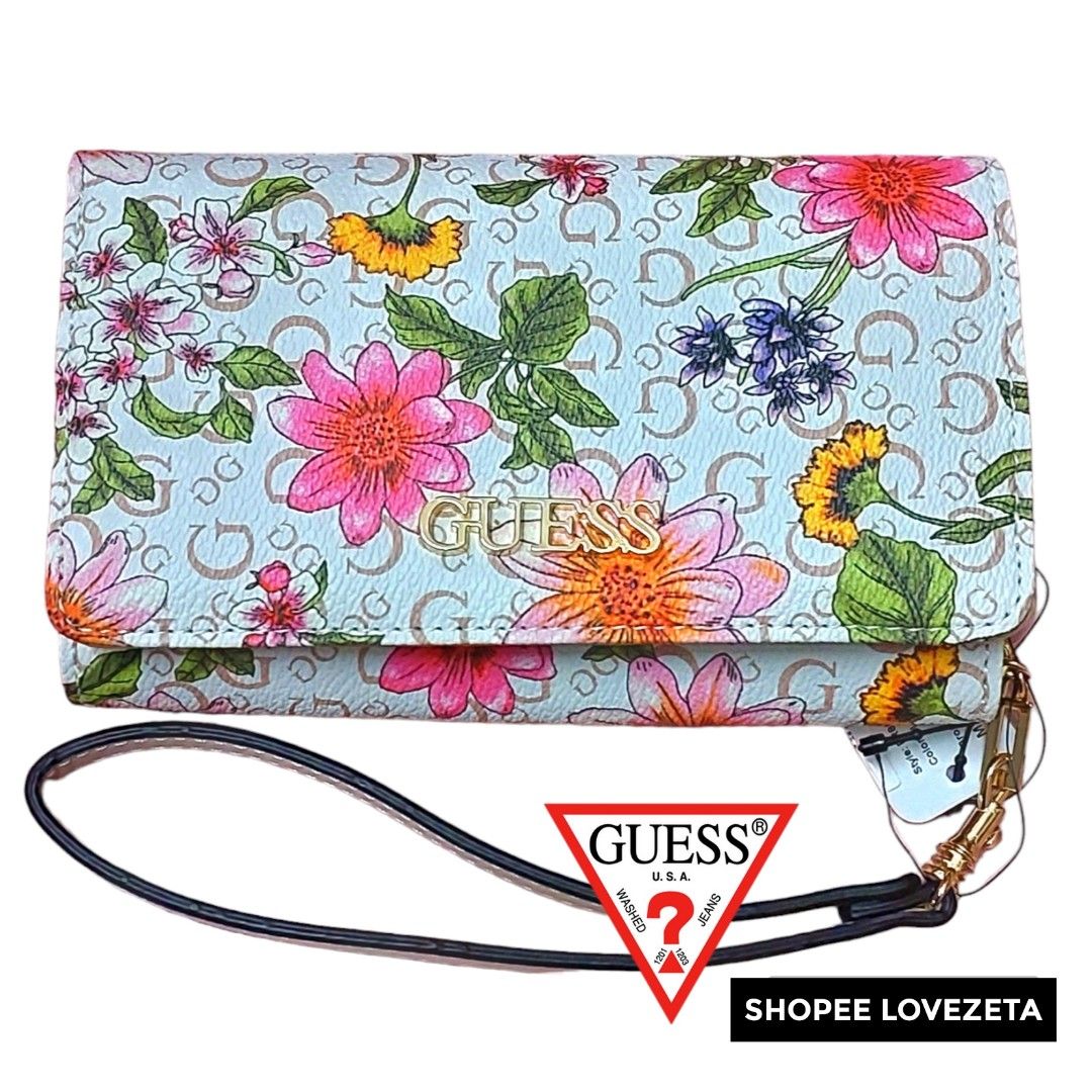 Floral guess wallet clearance