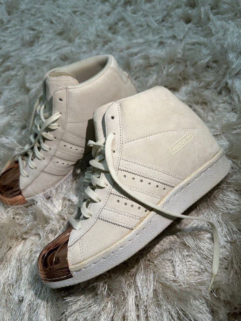 Adidas superstar clearance metal toe high