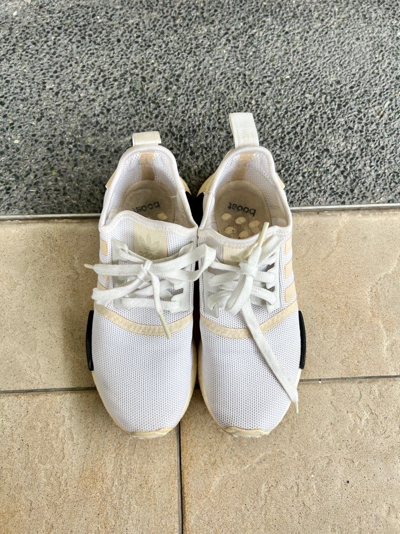 Adidas nmd deals womens white gold