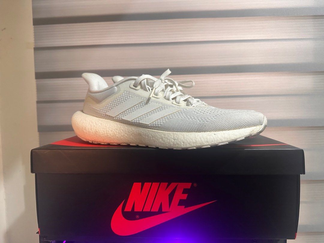 Ultra boost white reflective hot sale