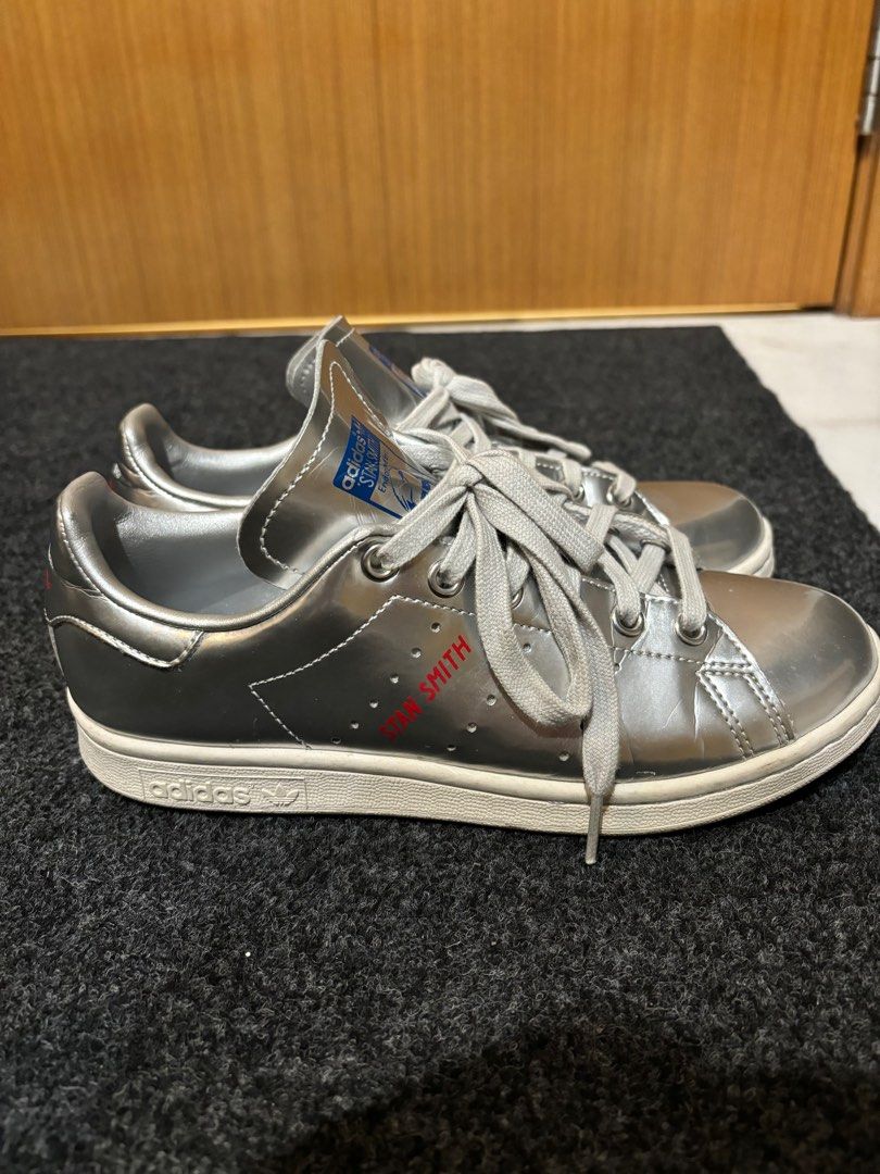 adidas Stan Smith EU37 Silver Metallic FW5363 Women s Fashion