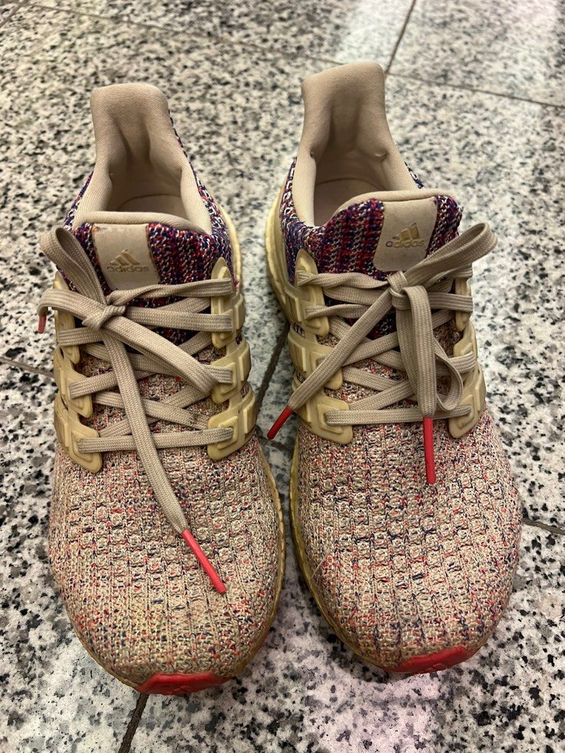 Adidas ultra boost clear brown shock red deals