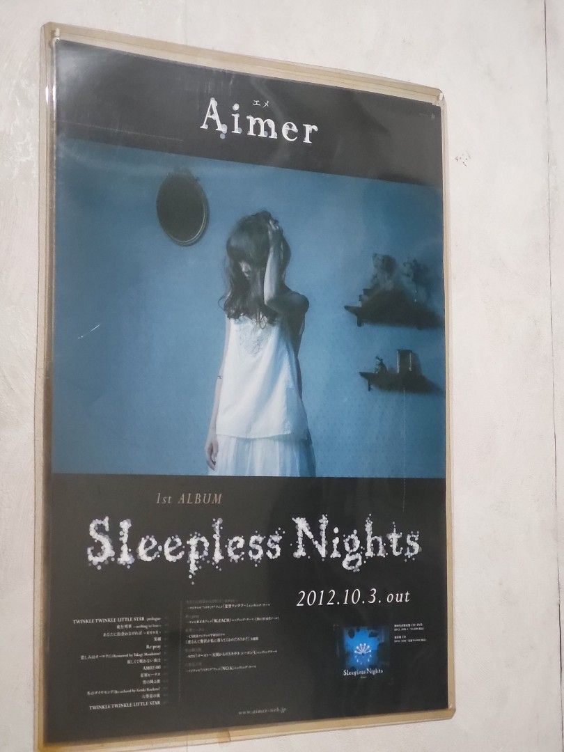 Aimer Sleepless Nights 片面印刷 B2 ポスター