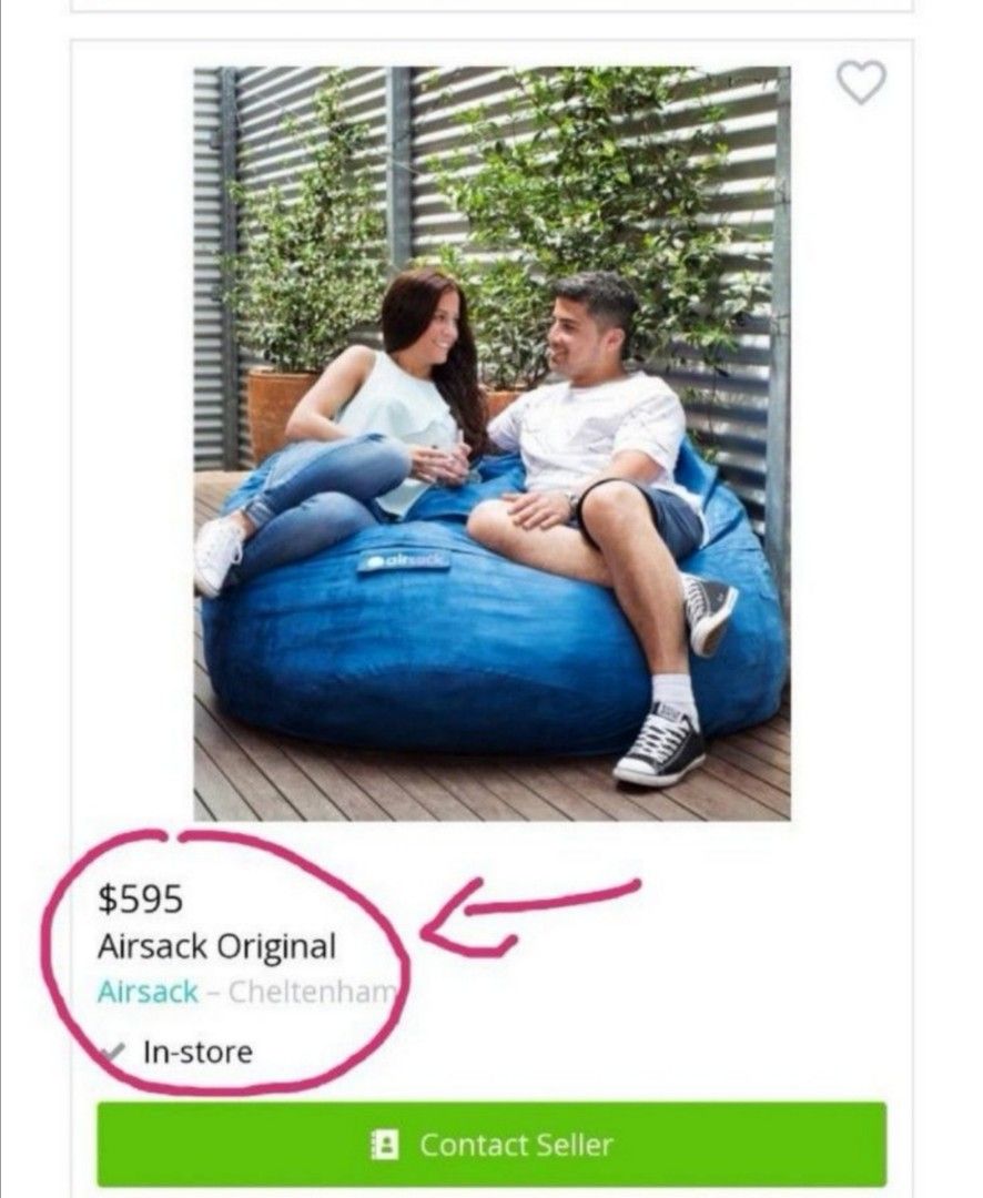 Air sack bean sale bag