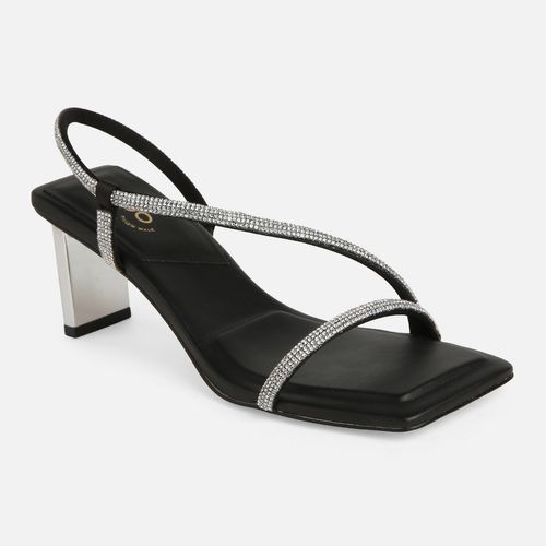 ALDO Rhinestone Black Pillow Talk Heels