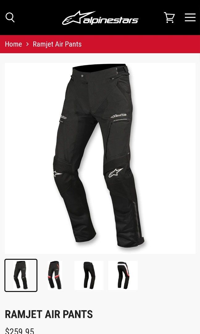 Alpinestars ramjet air pants Motorcycles Motorcycle Apparel on