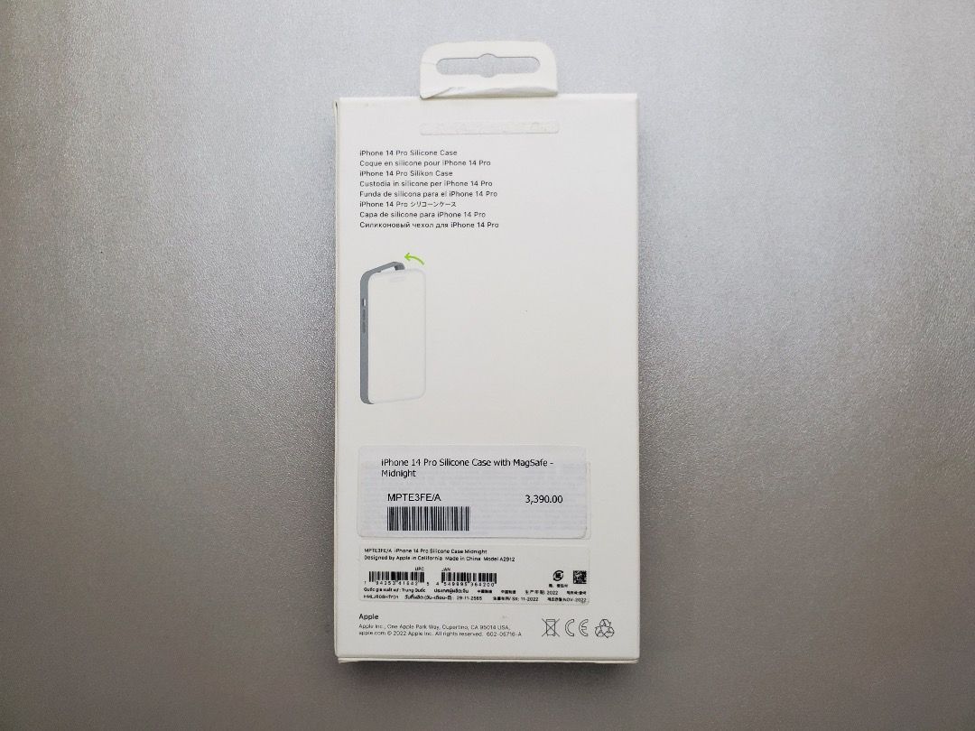 Funda Apple Silicona Magsafe iPhone 14 Pro Midnight Original