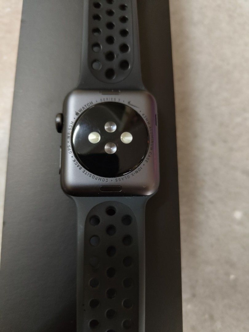 Apple Watch Nike Series 3 GPS 42mm Space Grey Men s Fashion