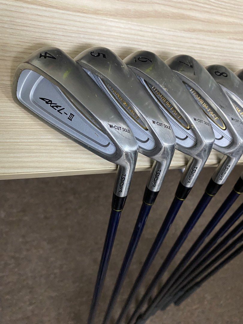 TSURUYA Axel III W-Cut Sole 9 Iron Regular Graphite Shaft Axel Grip