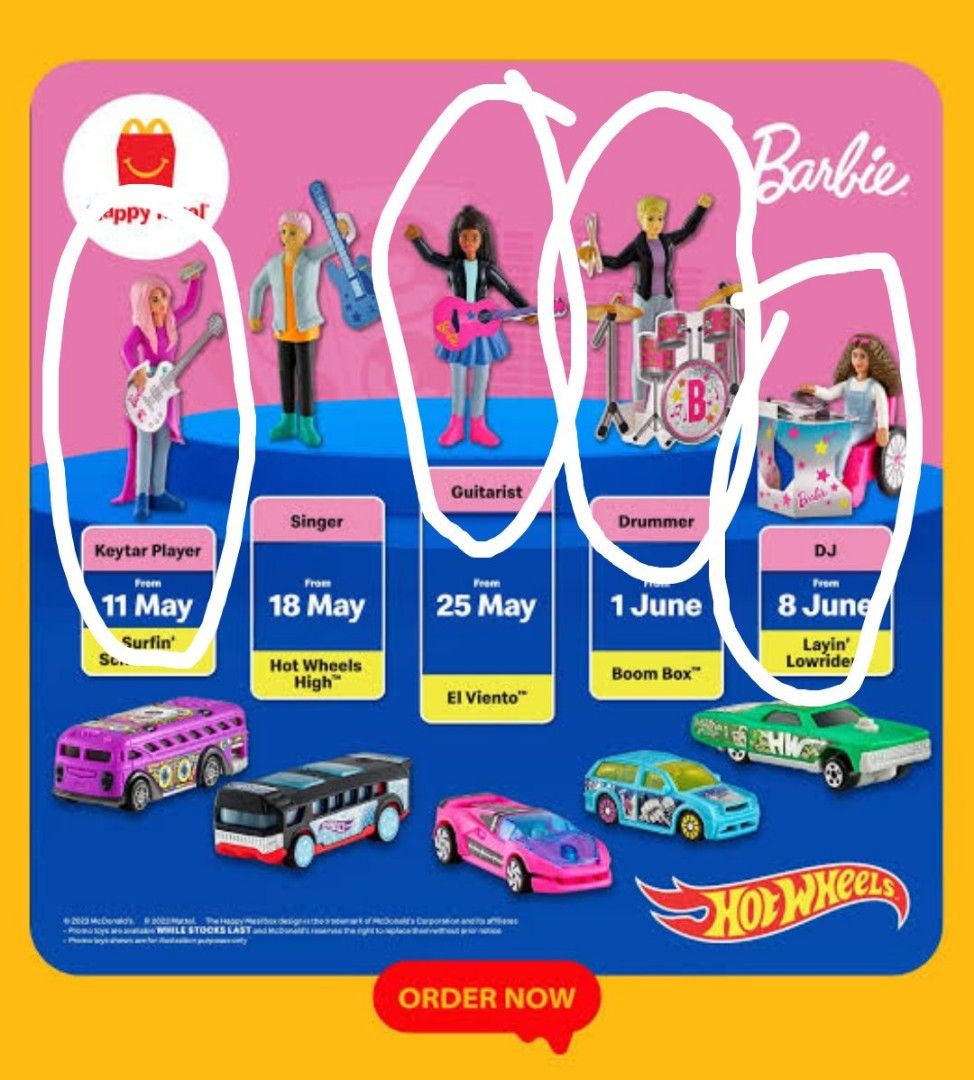 Barbie x McDo Happy Meal Toys 2023 Sealed Hobbies Toys Toys Games on Carousell