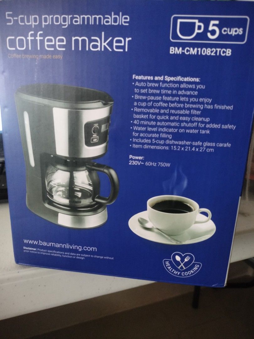 Baumann Coffee Maker, TV & Home Appliances, Kitchen Appliances, Coffee