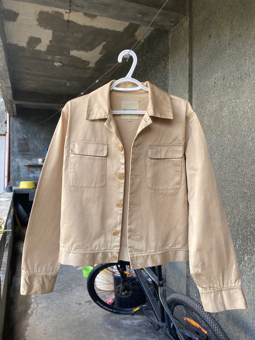 BEIGE JACKET, Women's Fashion, Coats, Jackets and Outerwear on Carousell