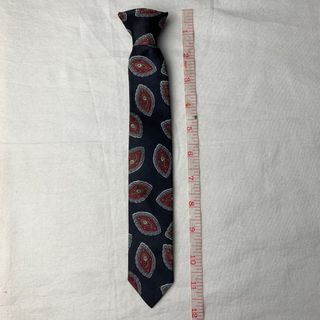 Blue Geometric Kids Clip Necktie