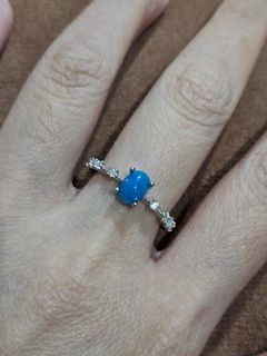 Blue Opal Stone Ring
