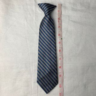 Blue Stripes Kids Clip Necktie