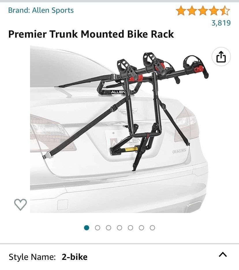 Allen sports premier trunk on sale mounted bike rack