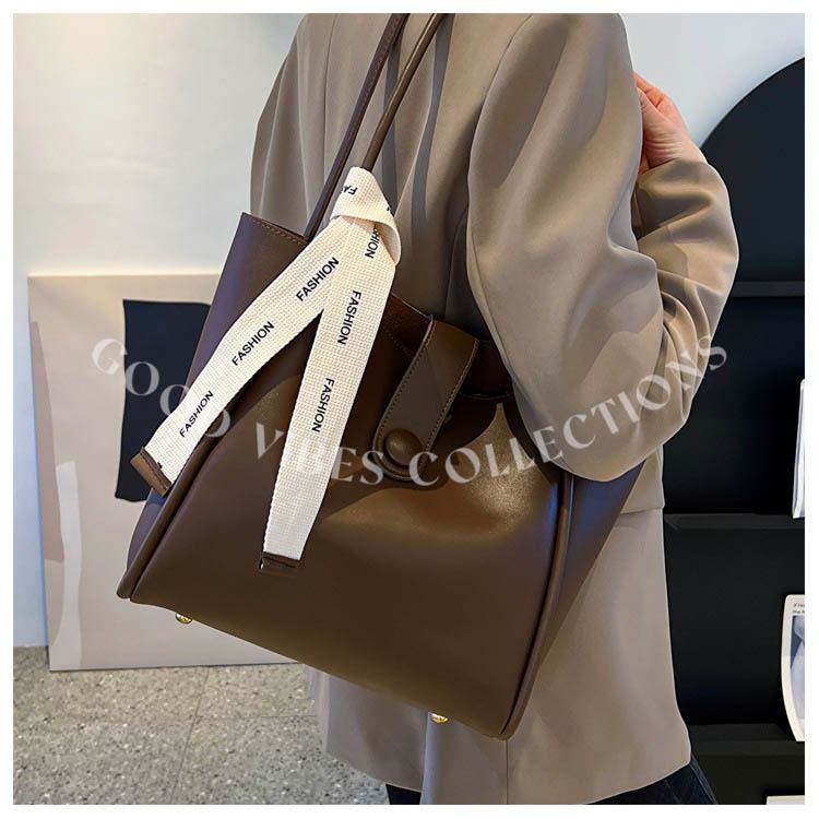 BRAND NEW Korean Style Vintage PU Leather Shoulder Tote Bags Large Capacity Women Fashion Handbags