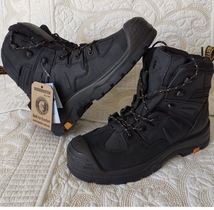 Brand New RockRoster Safety Boots Steel Toe Waterproof Men s