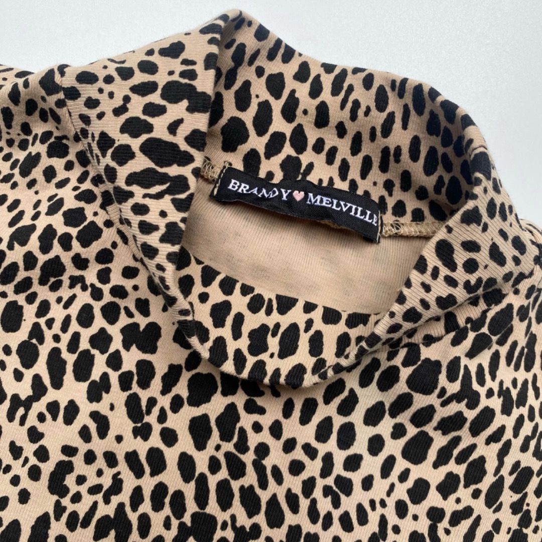 Cheetah print turtleneck brandy cheap melville