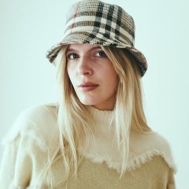Burberry Plaid Wool Bucket Hat Women s Fashion Watches Accessories Hats Beanies on Carousell