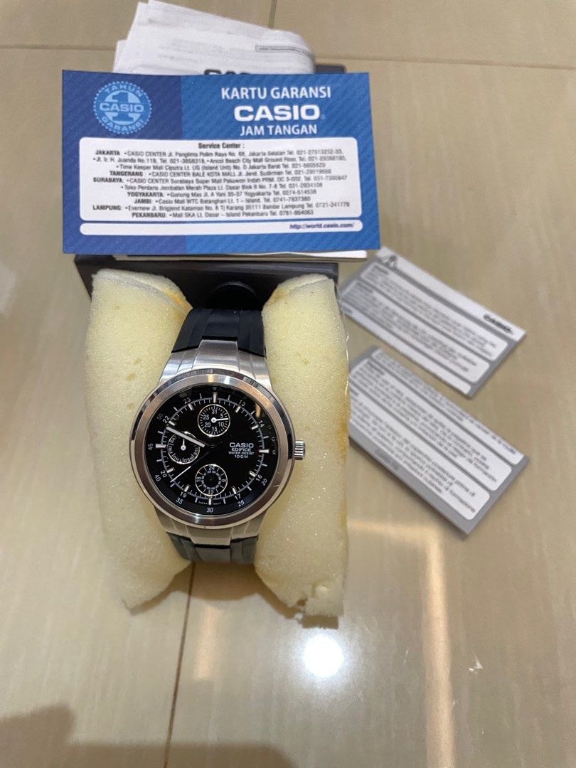 [CASIO] - EDIFICE EF 305, Fesyen Pria, Jam Tangan di Carousell