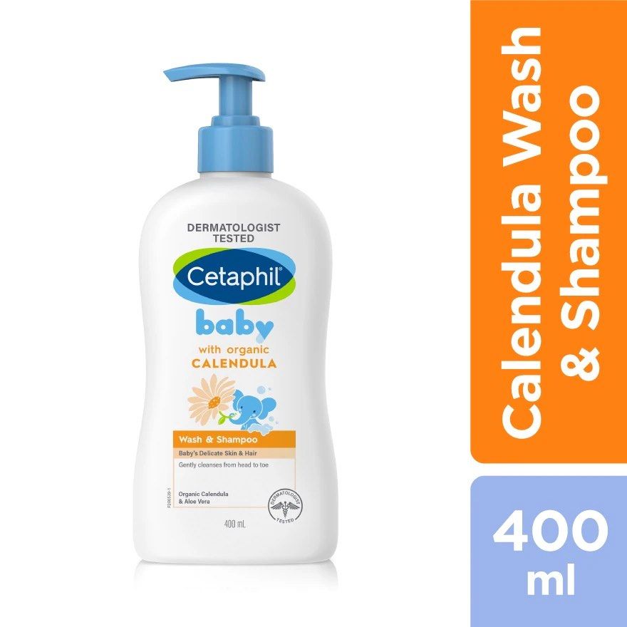 Cetaphil Calendula Baby Wash Shampoo 400ml 2bottles Babies
