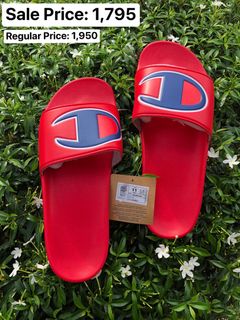 Red champion store slides men