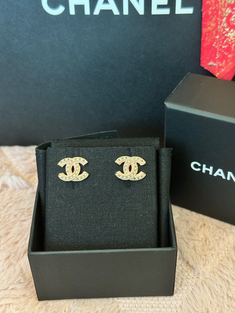 Cc stud earrings on sale