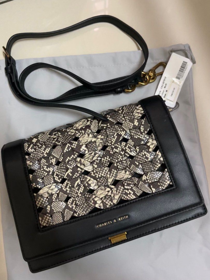 Charles & keith woven shoulder bag new arrivals
