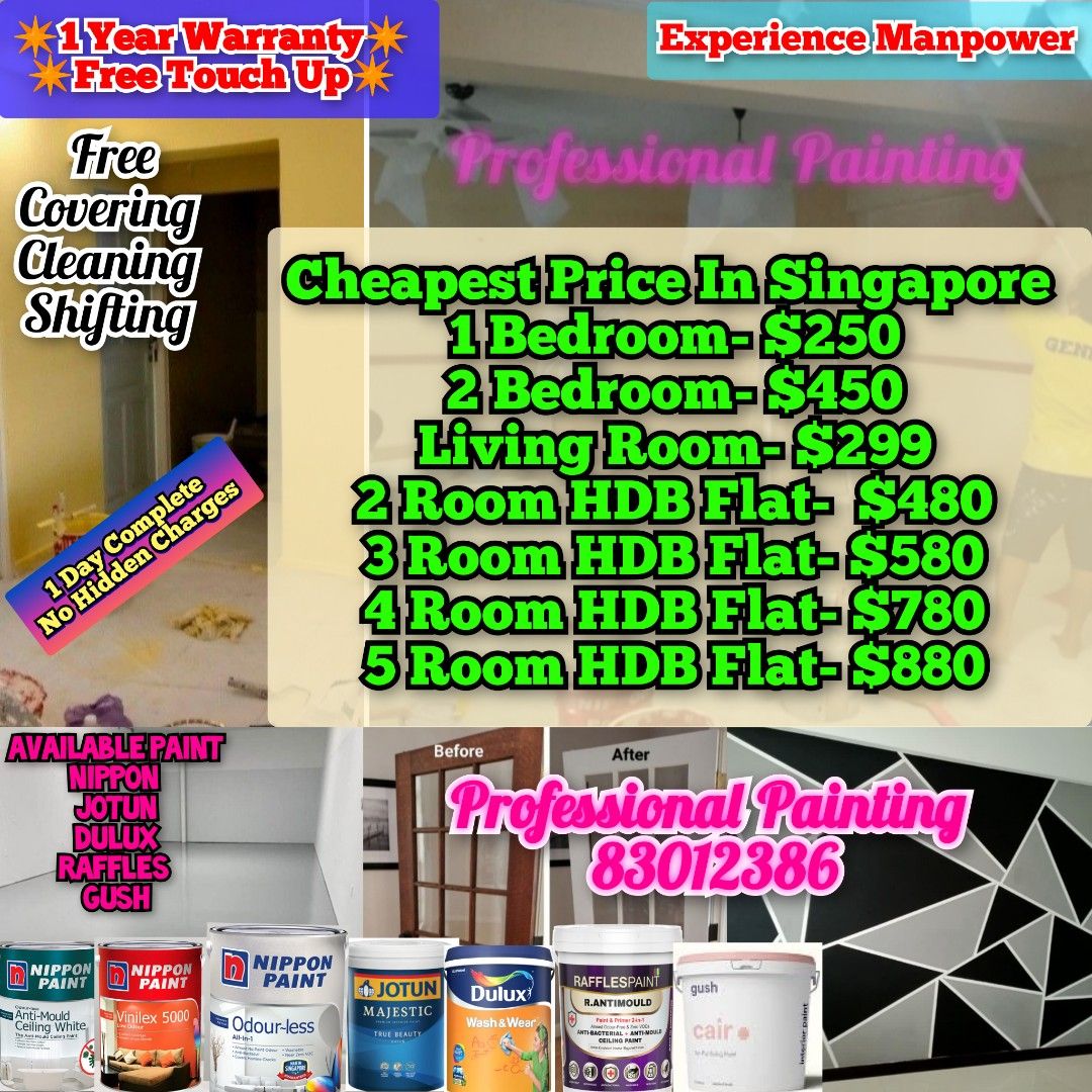 Cheap painting service// cheap Epoxy Painting //Full plaster//Touch up plaster// door