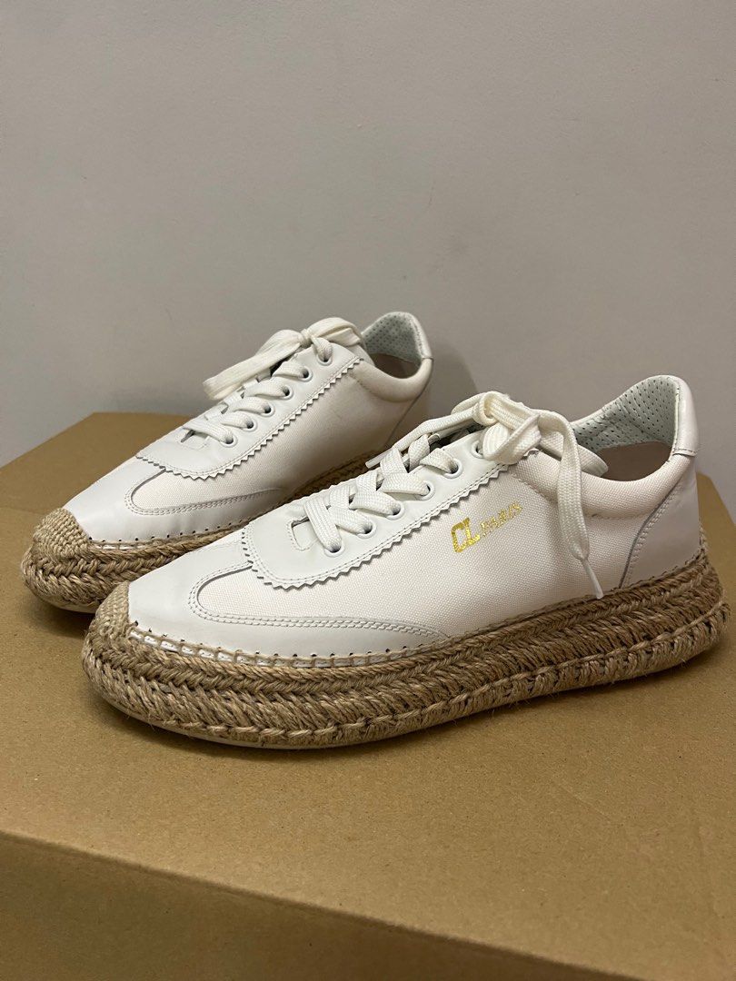 White espadrille platform new arrivals sneakers