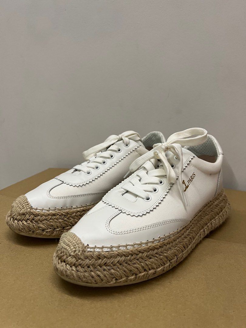 Christian Louboutin Espasneak leather espadrille platform sneakers