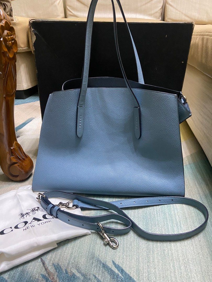 Charlie medium carryall sales in pebble leather
