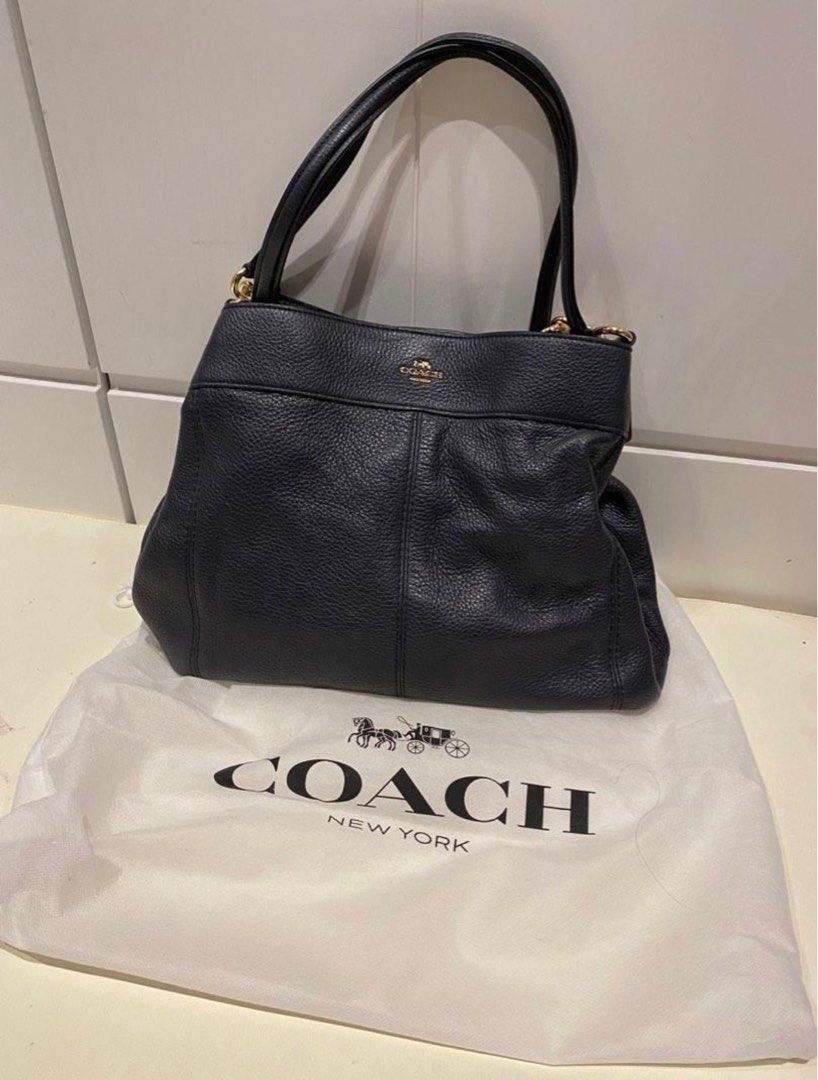 Coach Edie 31 navy blue Shoulder Bag
