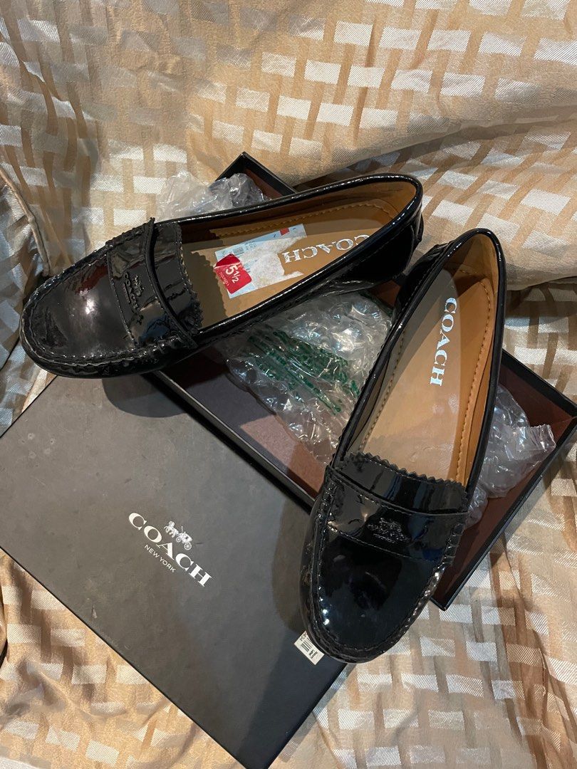 Coach odette patent leather loafers new arrivals