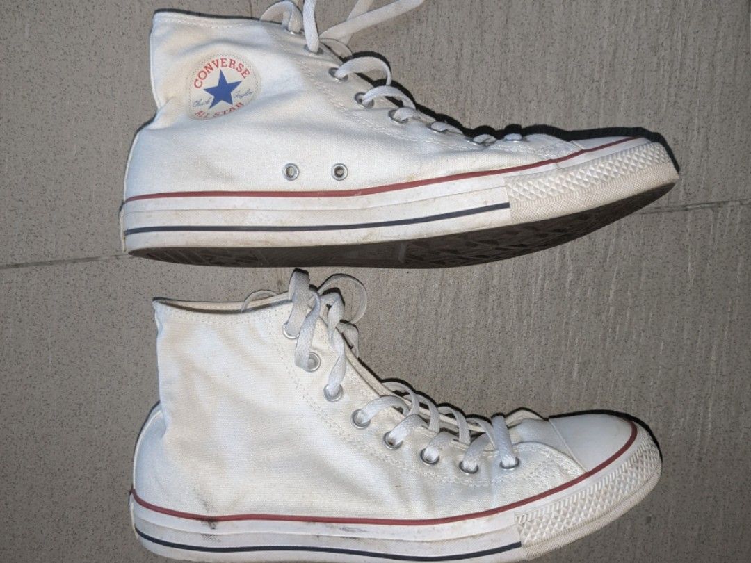 Converse Chuck Taylor All-Star High Cut White, Men's Fashion, Footwear,  Sneakers on Carousell